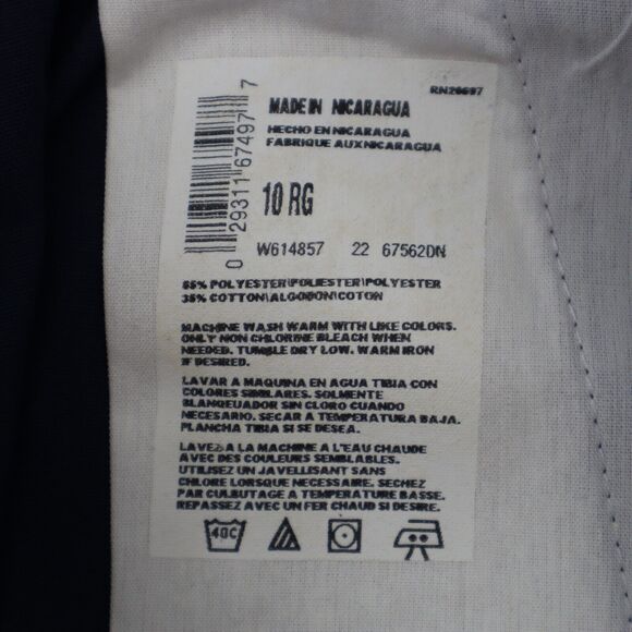 Dickies Shorts Boys 10 Blue Chino Mid Rise Hook Eye Zip Pocket Pleated - Picture 8 of 16